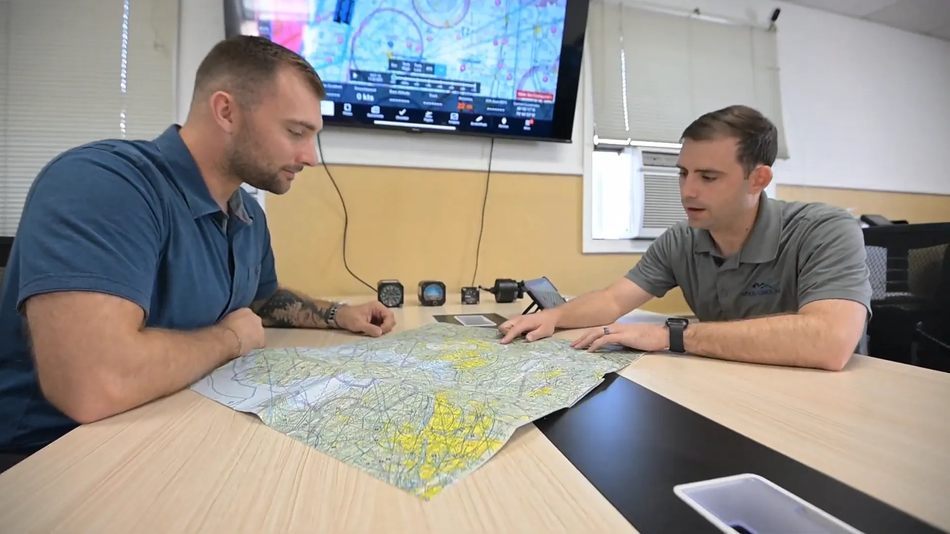 Student studying during ground school at Solid Ground Aviation